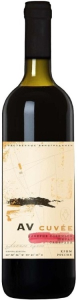 Вино АВ Кюве Каберне Совиньон Шираз Саперави красное сухое 0,75л