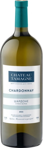 Вино Шато Тамань Шардоне белое сухое 1,5л Вино Шато Тамань Шардоне белое сухое 1,5л