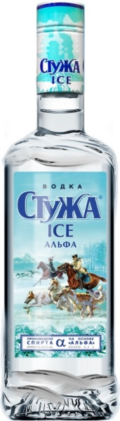Водка Стужа Айс Альфа 0,5л