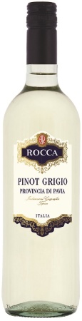 Вино Рокка Пино Гриджио Провинциа Ди Павиа белое сухое 0,75л