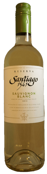 Вино Сантьяго 1541 Резерва Совиньон Блан белое сухое 0,75л
