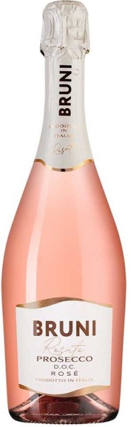 Игристое вино Просекко Бруни Розе розовое брют 0,75л