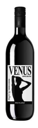 Вино Венус красное полусладкое 1л