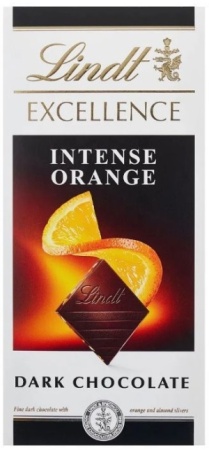 Шоколад темный Линдт Экселленс с апельсином 100г