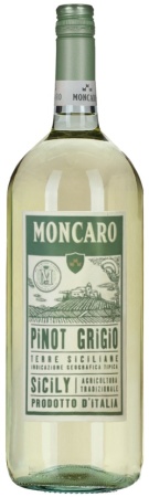 Вино Монкаро Пино Грижио Терре Сицилиане белое сухое 1,5л