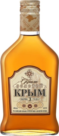 Коньяк Золотой Крым 3 года 0,25л 