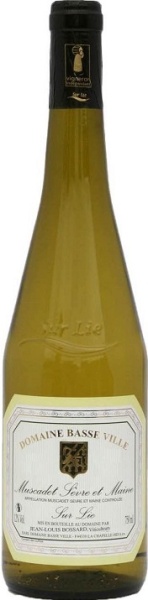 Вино Домен Басс Виль Мюскаде Севр е Мэн Сюр Ли белое сухое 0,75л 
