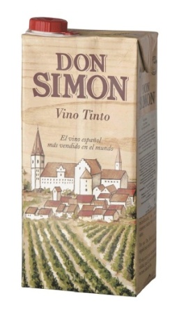 Вино Дон Симон красное сухое 1л