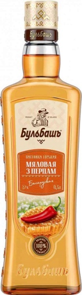 Настойка горькая Бульбашъ Мядовая з перцам Беларуская 0,5л