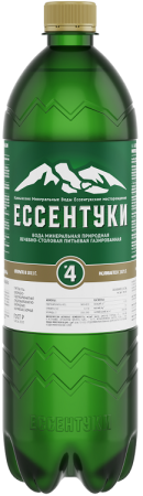 Минеральная вода Ессентуки №4 газ. 1л пэт