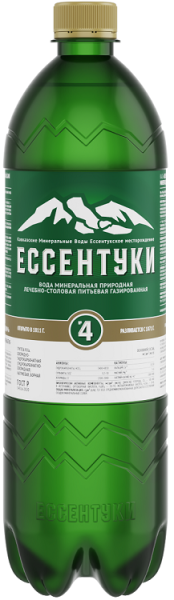 Минеральная вода Ессентуки №4 газ. 1л пэт