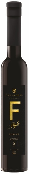Коньяк Фанагория Ф-Стиль 5 лет 0,375л