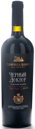 Вино ликерное Черный доктор Солнечная Долина красное сладкое 0,75л
