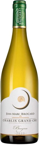 Вино Шабли Гран Крю Бугро Жан-Марк Брокар белое сухое 0,75л