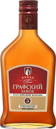 Коньяк Графский замок 5 лет 0,25л