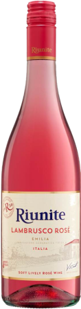 Игристое вино Ламбруско Риуните розовое полусладкое 0,75л
