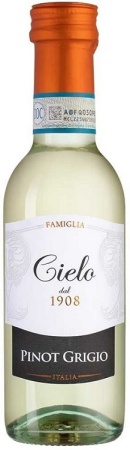 Вино Чело Пино Гриджо белое полусухое 0,187л