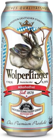 Пиво безалкогольное Вольпертингер 0,5л ж/б