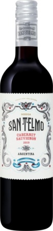 Вино Сан Тельмо Каберне Совиньон красное сухое 0,75л