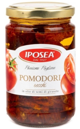 Томаты сушеные Ипосеа в масле 280г ст/б