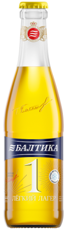Пиво Балтика №1 Лёгкий лагер 0,33л бут.