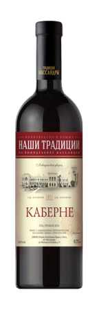 Вино Наши Традиции Каберне красное сухое 0,75л