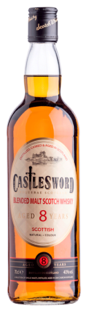 Виски КаслСворд Блендед Молт 8 лет 0,7л