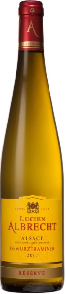 Вино Эльзас Люсьен Альбрешт Гевюрцтраминер Резерв белое полусухое 0,75л Вино Эльзас Люсьен Альбрешт Гевюрцтраминер Резерв белое полусухое 0,75л