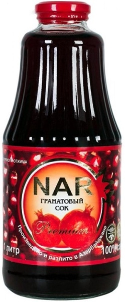 Сок Нар Гранатовый 1л ст.