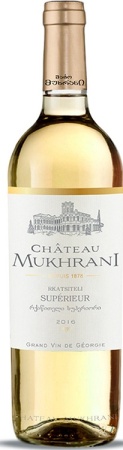 Вино Шато Мухрани Ркацители Супериор белое сухое 0,75л