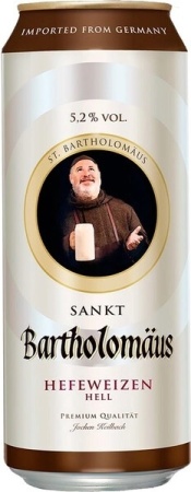 Пиво Санкт Бартоломеус Хефевайцен Хелл 0,5л ж/б