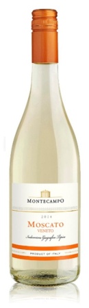Вино Монтекампо Москато Венето белое сладкое 0,75л