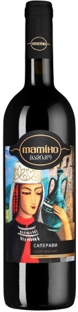 Вино Саперави Мамико красное сухое 0,75л