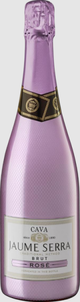 Игристое вино Кава Жауме Серра Брют Розе выдержанное розовое брют 0,75л