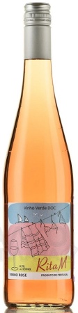 Вино Винью Верде Рита М розовое полусухое 0,75л