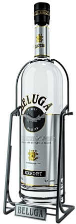Водка Белуга Нобл 3л п/у качели
