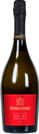 Игристое вино Бернардино Кюве белое полусухое 0,75л