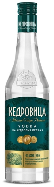 Водка Кедровица на Кедровых орехах 0,5л