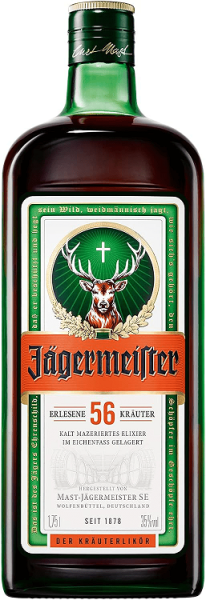 Ликер Ягермайстер 1,75л п/у + 10 рюмок