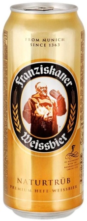 Пиво Францисканер Хефе-Вайсбир 0,5л ж/б