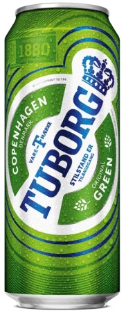 Пиво Туборг Грин 0,45 ж/б