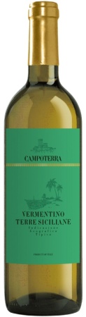 Вино Кампотерра Верментино Терре Сичилиане белое сухое 0,75л
