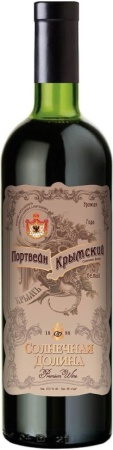 Вино ликерное Портвейн Крымский Солнечной Долины белое сладкое 0,75л