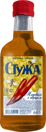 Настойка горькая Стужа Медовая с перцем 0,1л