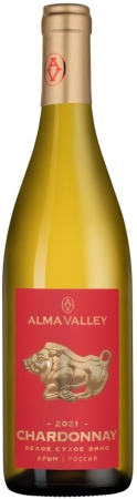 Вино Альма Валлей Шардоне белое сухое 0,75л