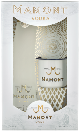 Водка Мамонт 0,7л п/у + кружка