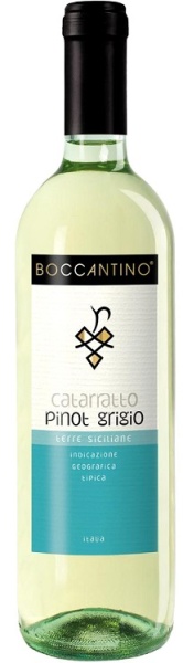 Вино Боккантино Катарратто Пино Гриджио Терре Сицилиане белое сухое 0,75л