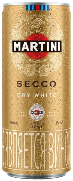 Напиток виноградосодержащий газ. Мартини Секко белый полусухой 0,25л ж/б