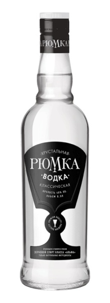 Водка Хрустальная рюмка Классическая 0,5л