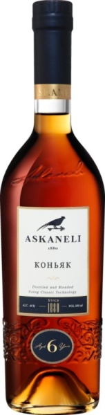 Коньяк грузинский Асканели 6 лет 0,5л 
